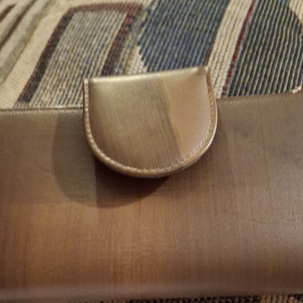 Top Grain Cowhide Brown Leather Wallet Clutch